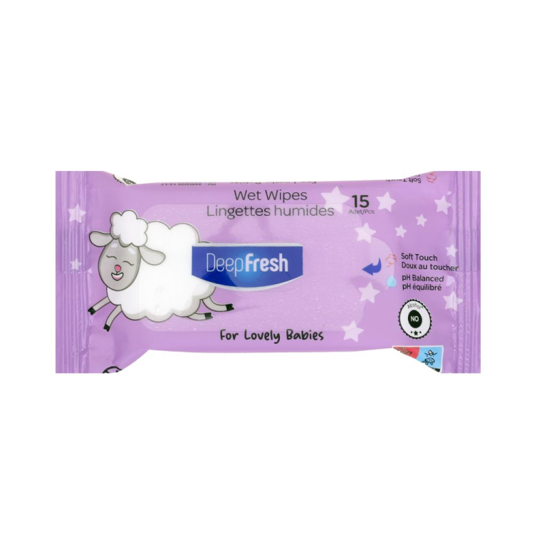 Chusteczki nawilżane dla dzieci 15 sztuk LITTLE LAMB RAVI